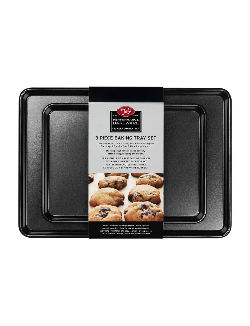 Tala 3-piece carbon steel baking tray set, imported from the UK