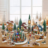 30 Piece Christmas Village with Lights and Sounds - McGrocer