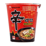 Nongshim Shin Cup Noodle hot spicy 6 pack, imported from the UK