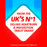 Rennie peppermint antacid gum 750mg, imported from the UK