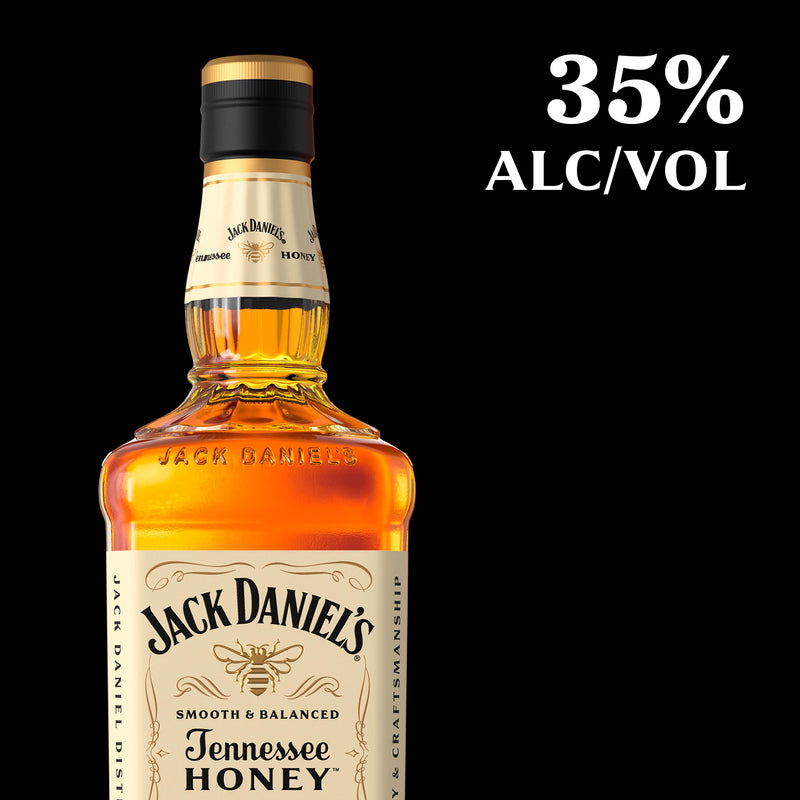 Jack Daniel's Tennessee Honey whiskey liqueur 70cl, imported from the UK