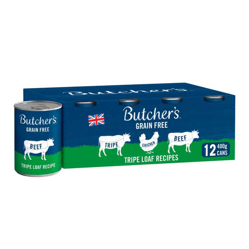 Butcher's dog food Tripe Loaf 12x400g, UK version