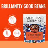 Merchant Gourmet 5 Bean Medley 240g, imported from the UK