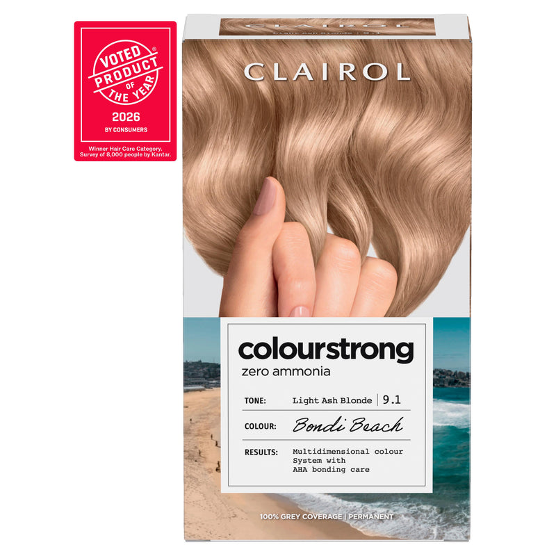 Clairol permanent hair dye Light Ash Blonde 9.1, imported from the UK