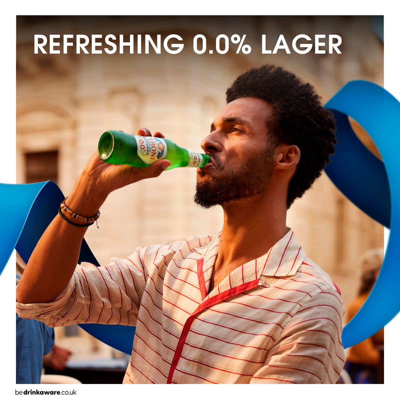 Peroni 0.0% alcohol free beer 12 x 330ml (British brand)