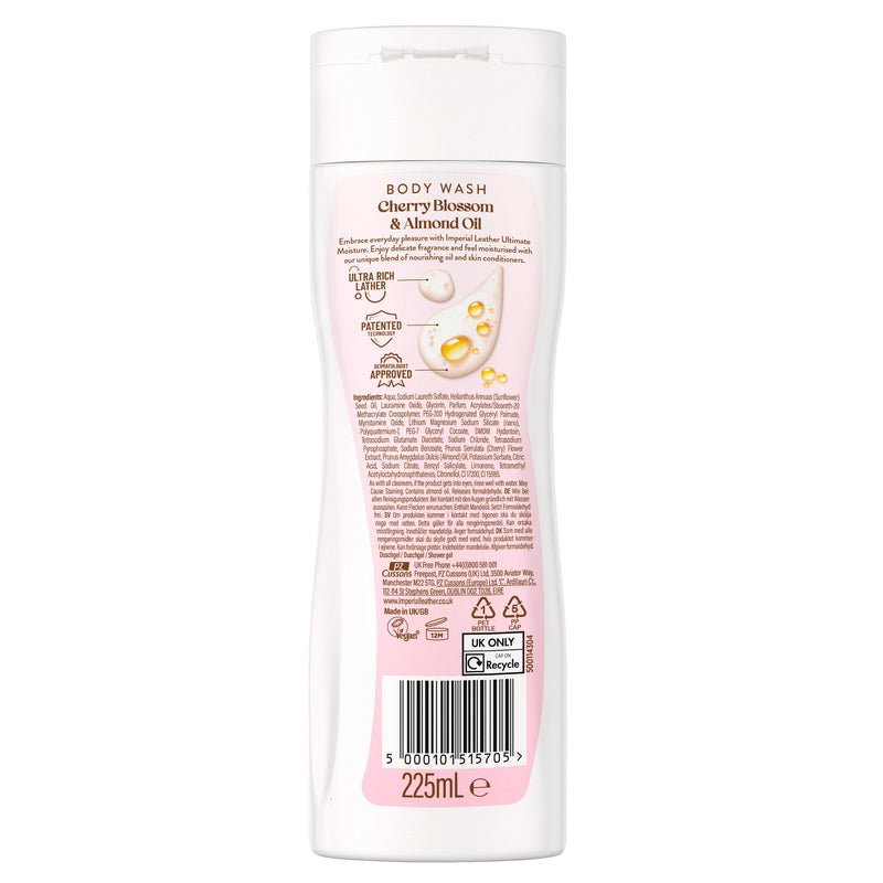 Imperial Leather Cherry Blossom Almond Oil Body Wash 225ml - British product