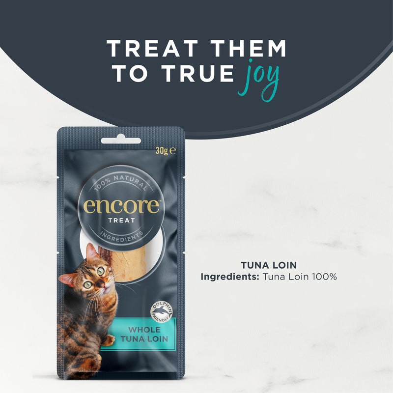 Encore Natural Tuna Loin cat treat 30g - British product