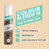 Batiste dry shampoo Dark Brunette 200ml - British product