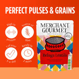 Merchant Gourmet cooked beluga lentils 250g, UK version