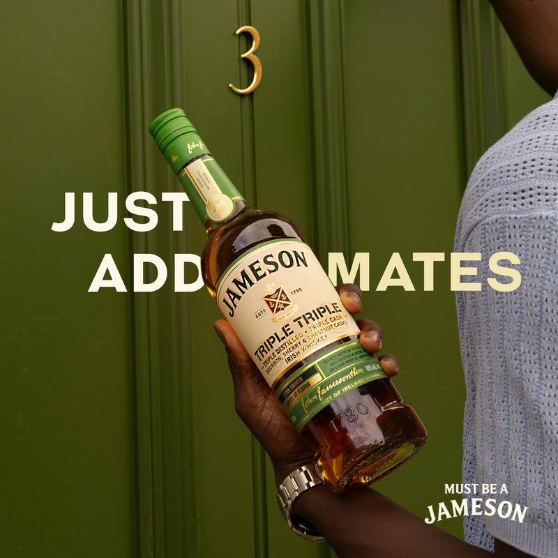 Jameson Triple Triple Blended Whiskey 70cl, UK version