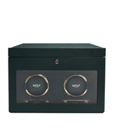Harrods WOLF Vegan Leather Double Watch Winder- Buy online at McGrocer