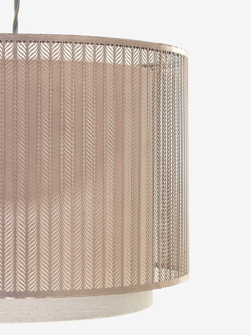 Gold Jada easy fit lamp shade with laser-cut design - British product