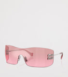 Miu Miu rimless shield sunglasses (British brand)