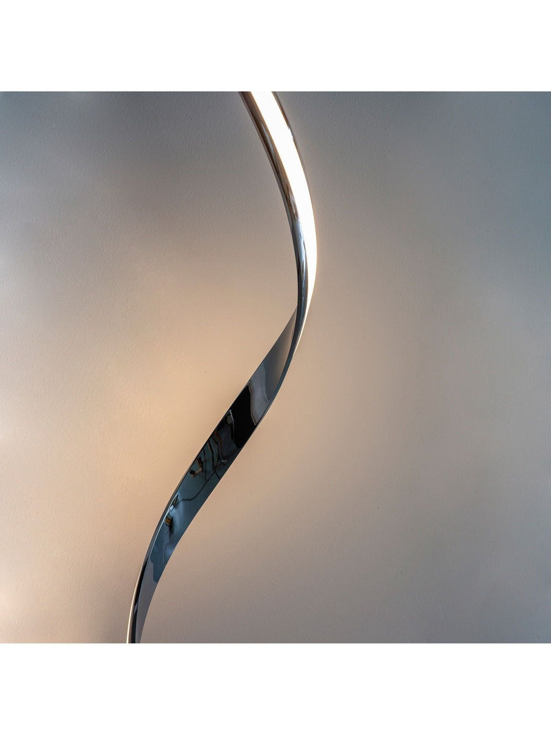Gallery Home Maria floor lamp with chrome finish - British product
