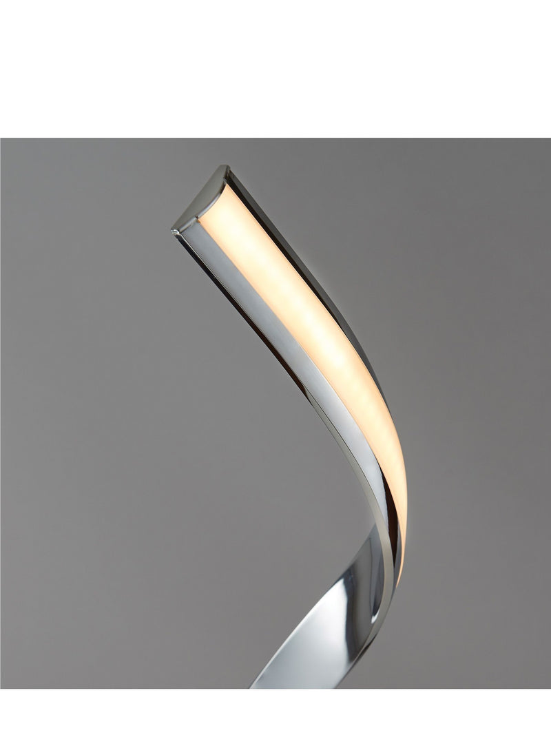Gallery Home Maria floor lamp with chrome finish - British product