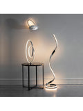 Gallery Home Maria floor lamp with chrome finish - British product