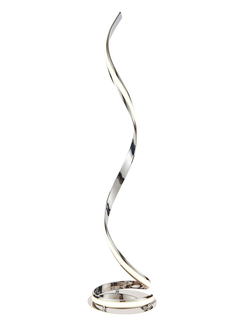 Gallery Home Maria floor lamp with chrome finish - British product
