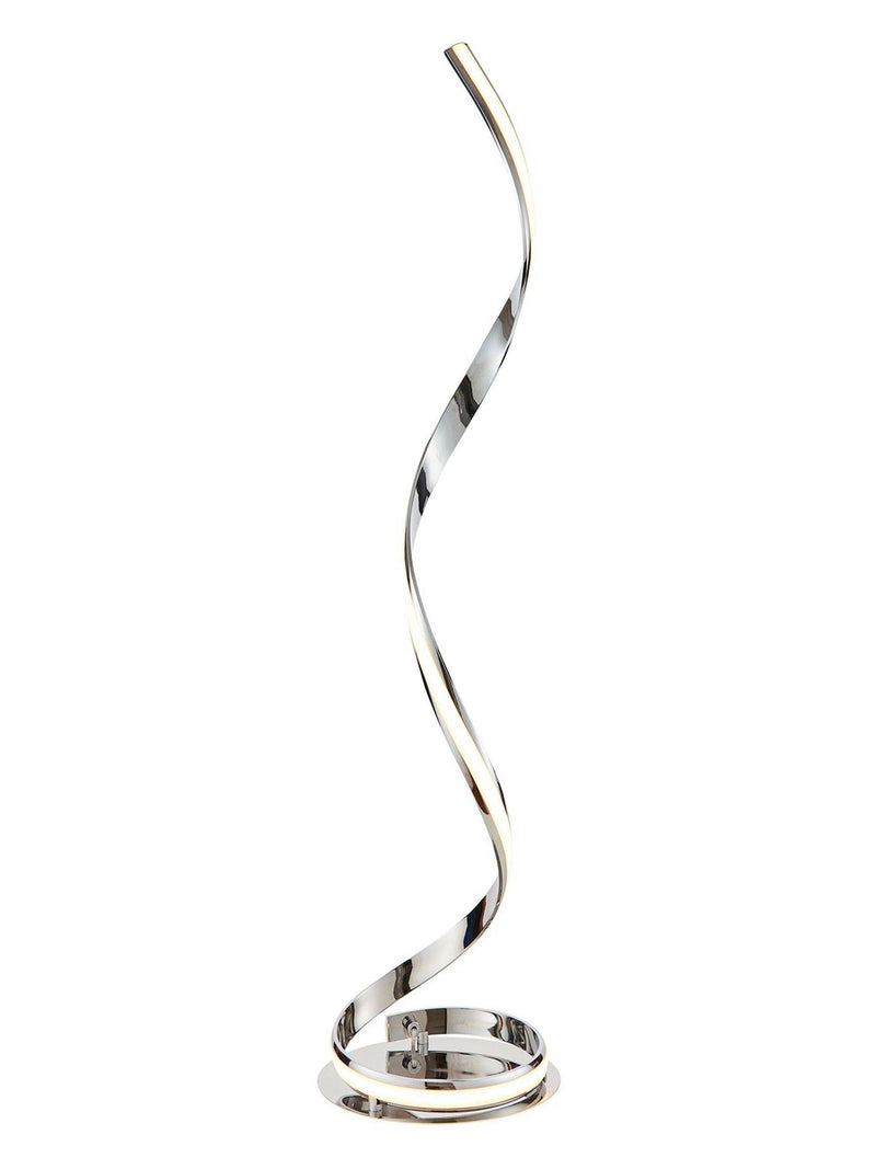Gallery Home Maria floor lamp with chrome finish - British product