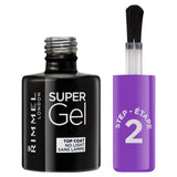 Rimmel London Super Gel Top Coat No Light 12ml, imported from the UK