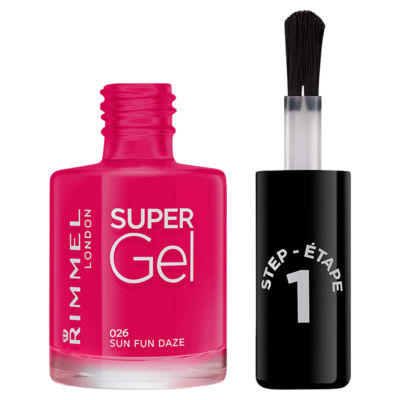 Rimmel gel nail polish Sun Fun Daze 12ml, imported from the UK