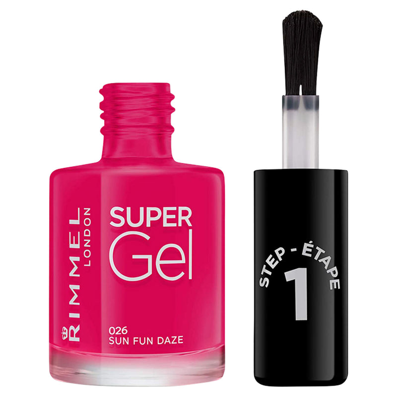 Rimmel gel nail polish Sun Fun Daze 12ml, imported from the UK