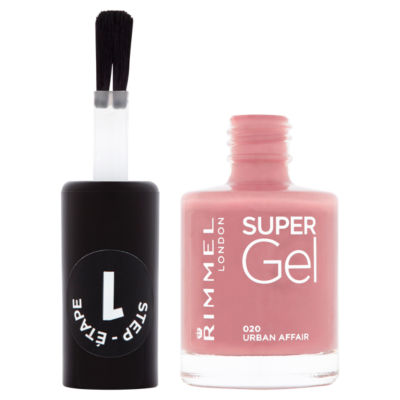Rimmel London Super Gel Nail Polish 020 Urban Affair 12ml, imported from the UK