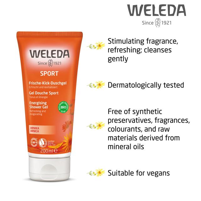 Weleda Arnica Sport Energising Vegan Shower Gel   200ml GOODS M&S