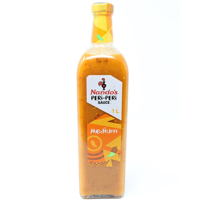 Costco UK Nando's Medium Peri-Peri Sauce Hot Sauce 1L- Buy online at McGrocer