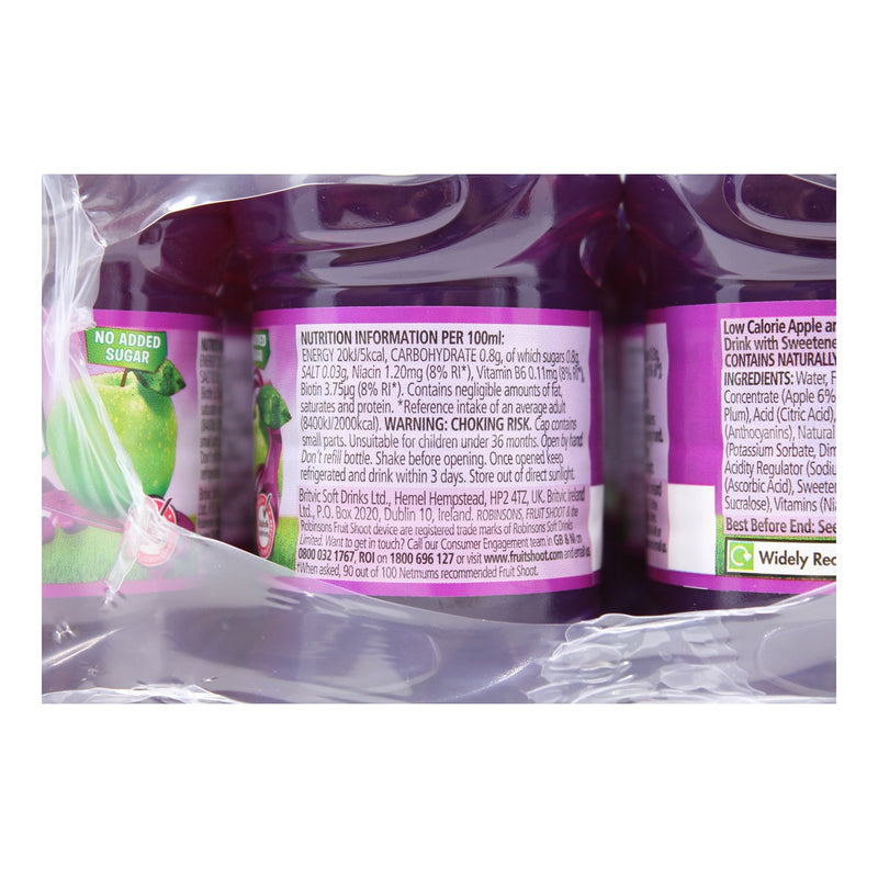 Fruit Shoot Apple & Blackcurrant squash 24 x 200ml - British product
