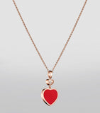 Chopard Happy Hearts pendant rose gold carnelian diamond, UK version