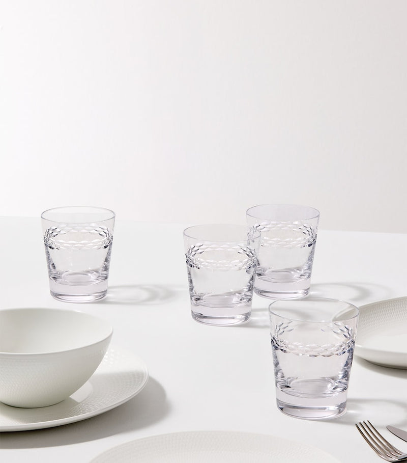 Wedgwood crystal Neo tumblers set of four 310ml (British brand)