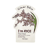 TONYMOLY I'm Rice Mask Sheet Clear Skin Single Unit (British brand)
