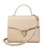 Aspinal of London Mayfair top-handle handbag in leather (British brand)
