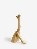 Rockett St George gold leg taper candle holder 22cm, imported from the UK