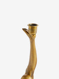 Rockett St George gold leg taper candle holder 22cm, imported from the UK