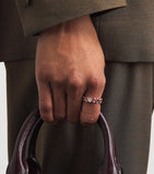SHAY rose gold eternity ring with pink sapphires and diamond (British brand)