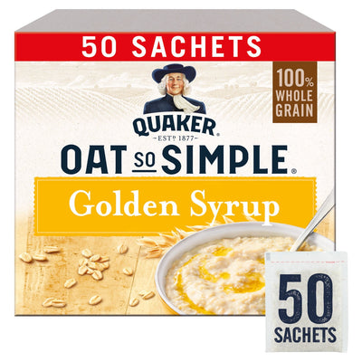 Costco UK Quaker Oat So Simple Golden Syrup Instant Oatmeal 50 x 36g- Buy online at McGrocer