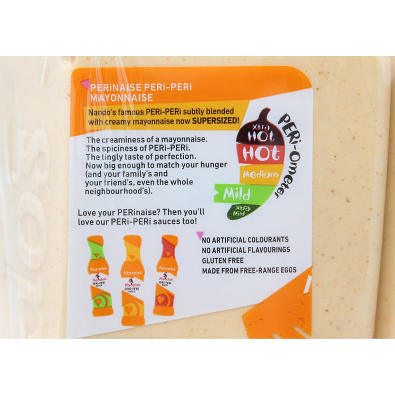 Nando's Perinaise Mild mayonnaise 2x465g, imported from the UK