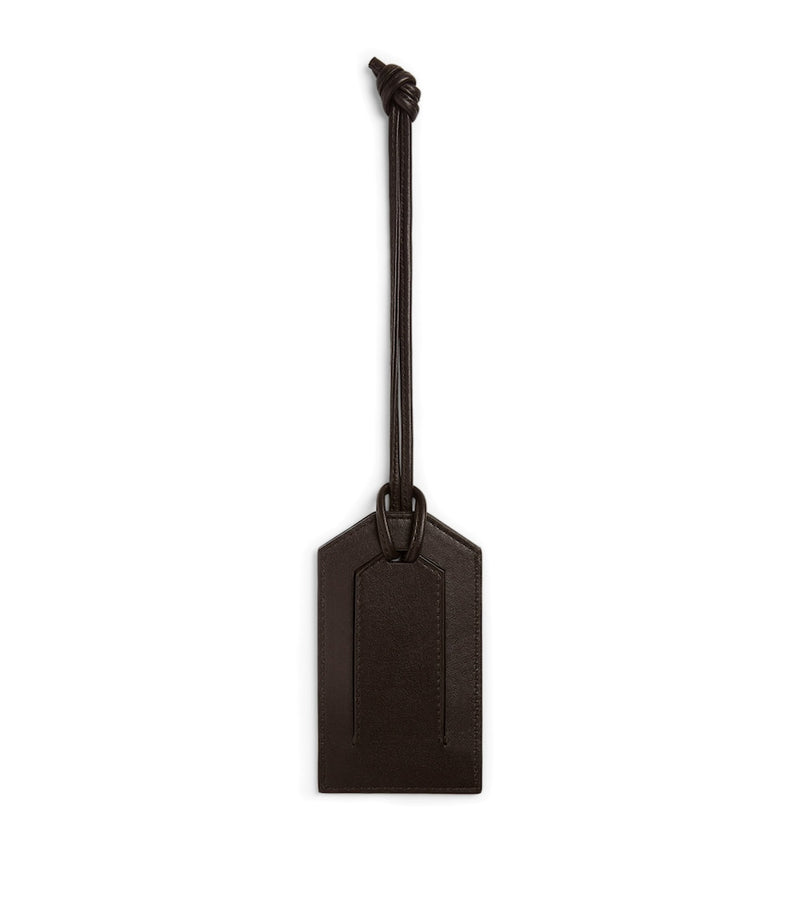 Bottega Veneta leather Intrecciato luggage tag - British product