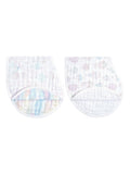 aden and anais cotton muslin bibs 2 pack, imported from the UK
