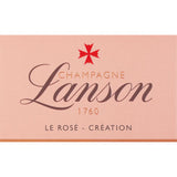 Lanson Champagne Le Rosé Création 750ml glass bottle, UK version