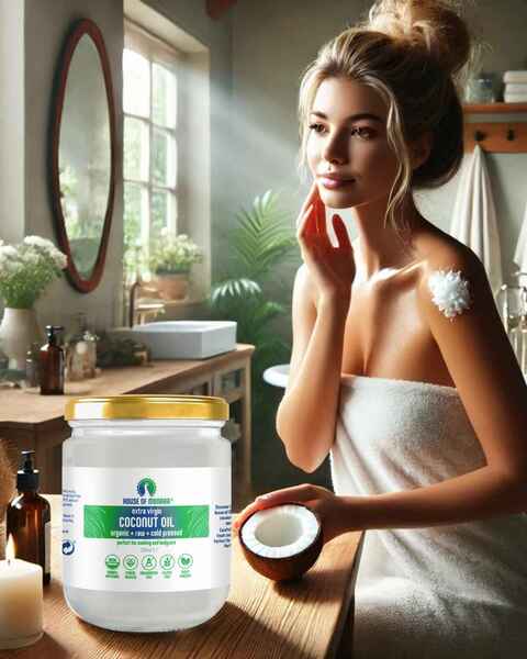 House of Monara Organic Coconut Oil 500ml x3, UK version