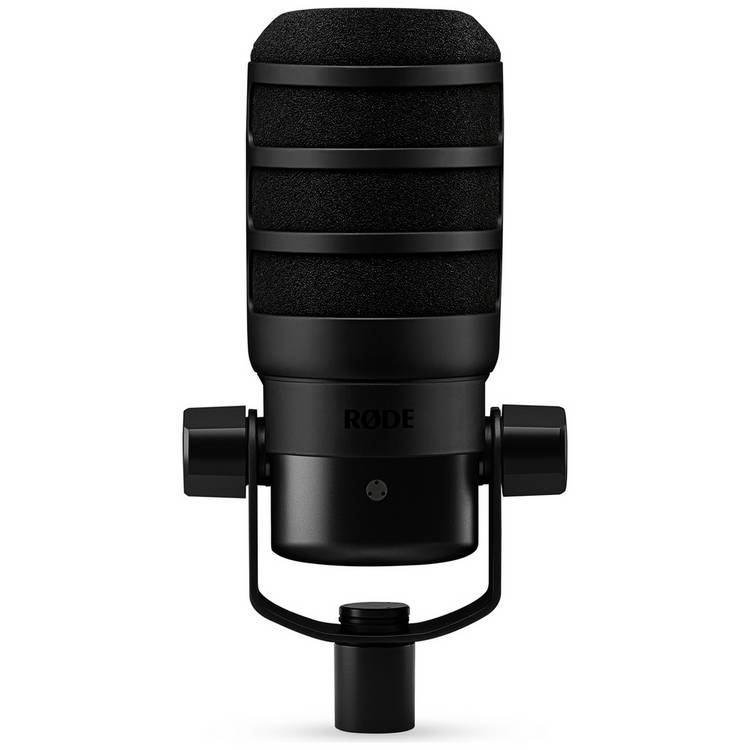 Rode PodMic USB black dynamic broadcast microphone, imported from the UK