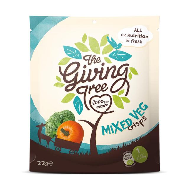 The Giving Tree Vacuum Fried Mixed Veggie Crisps 22g GOODS M&S