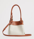 Bottega Veneta small canvas parachute shoulder bag (British brand)