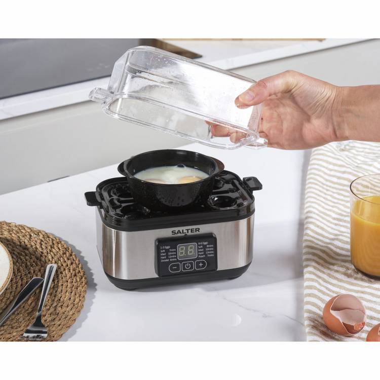 Salter 3-in-1 Digital Egg Cooker for up to 6 eggs (British brand)