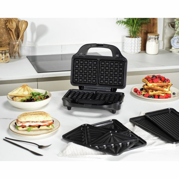 Salter Kuro 3-in-1 snack maker black PFAS-free - British product