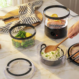Salter Kuro 3 Tier Steamer grey, imported from the UK