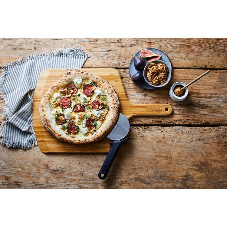 Ooni bamboo pizza peel and serving board, imported from the UK