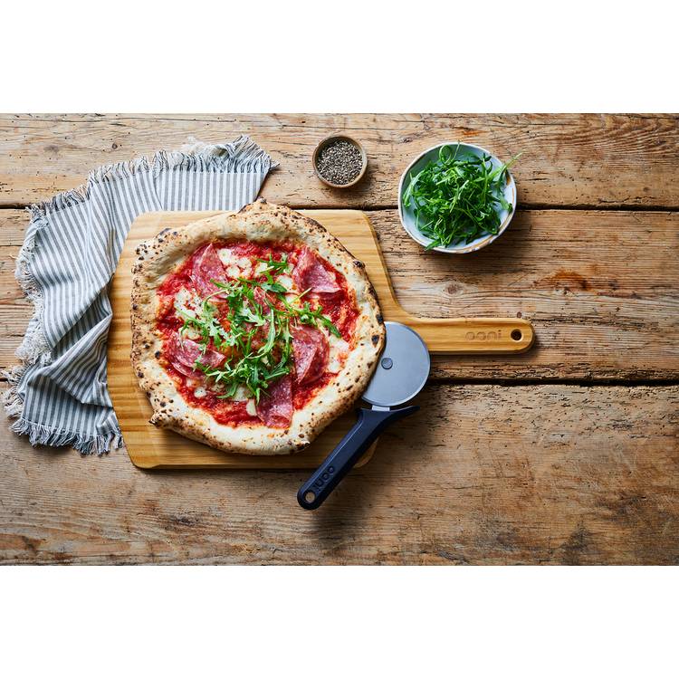Ooni bamboo pizza peel and serving board, imported from the UK
